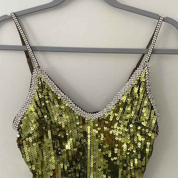 Sequin Green Maxi Dress - Picture 5 of 13
